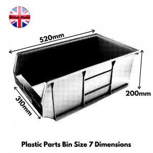 Plastic Parts Bins Size 7 (XL7)